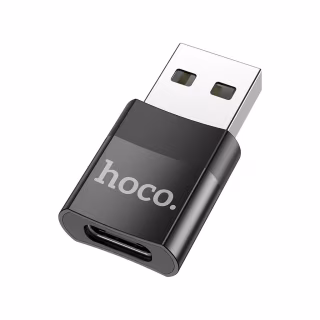 Перехідник UA17 USB M to USB-C F USB2.0 Black HOCO (6931474762009)