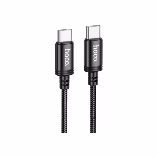 Дата кабель USB-C to USB-C 1.0m Wind 60W X89 black HOCO (6931474784384)