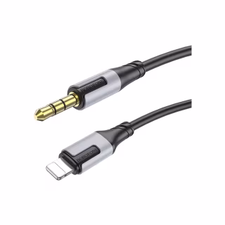 Кабель мультимедійний Lightning to 3.5mm M 1.0m black BOROFONE (6941991108327)