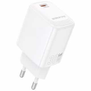 Зарядний пристрій BOROFONE BN28 Fuente USB-C PD30W White (6941991120299)