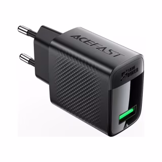 Зарядний пристрій Acefast USB-A 20W + Type-C cable A90 Fast Charger Black (6974316280064)