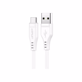 Дата кабель USB 2.0 AM to USB-C 1.2m 3.0A TPE White Acefast (6974316280873)