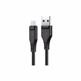 Дата кабель USB 2.0 AM to Micro 5P 1.2m 2.4A TPE C3-09 black Acefast (6974316280880)
