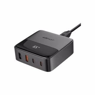 Зарядний пристрій Acefast 4xUSB 65W (2xUSB-C + 2xUSB-A) Gan Z6 Fast Charger (6974316283324)