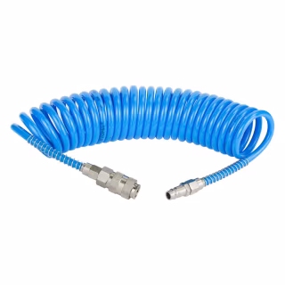 Пневматический шланг Sigma спиральный полиуретановый (PU) 5м 5.5x8мм (7012011)