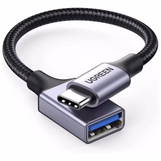 Перехідник OTG USB 3.0 AF to USB-C 0.1m US378 black Ugreen (70889)