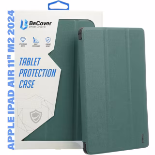 Чехол для планшета BeCover Tri Fold Hard Apple iPad Air 11" M2/M3 (2024/2025) Dark Green (711414)
