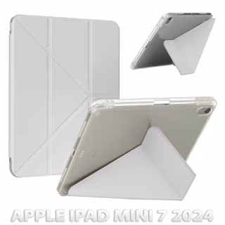 Чохол до планшета BeCover Ultra Slim Origami Transparent Apple iPad Mini 7 2024 Gray (712935)