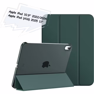 Чехол для планшета BeCover Tri Fold Hard Apple iPad 10.9" (2022/2024)/iPad (А16) 2025 11" Dark Green (713319)