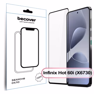 Скло захисне BeCover Infinix Hot 60i (X6730) Black (713730)