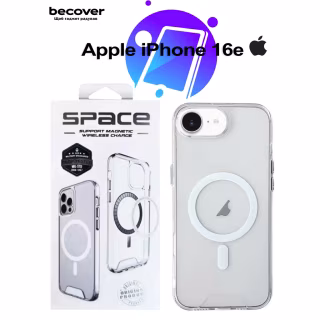 Чехол для мобильного телефона BeCover Space Case MagSafe Apple iPhone 16e Transparent (713884)