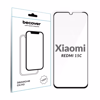 Стекло защитное BeCover Xiaomi Redmi 15C 4G/5G Black (713907)
