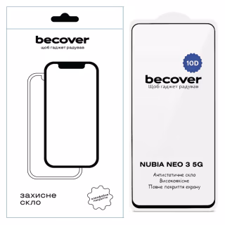 Скло захисне BeCover 10D Nubia Neo 3 5G Black (714762)