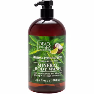Гель для душа Dead Sea Collection с экстрактами конопли, кокоса и лайма 1000 мл (7290102251674)