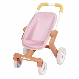 Коляска для ляльок Smoby Baby Nurse Теракотова пудра. Прогулянка, з поворотними колесами, 18 міс + (7600251224)