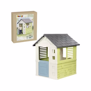 Ігровий будиночок Smoby Life Райдужний зі ставнями, 110х98х127 см (7600810737)