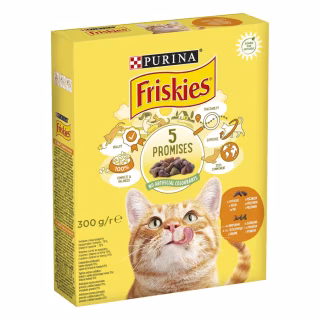 Сухий корм для кішок Purina Friskies з куркою та овочами 300 г (7613031868247)