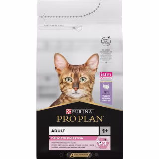 Сухой корм для кошек Purina Pro Plan Delicate Turkey со вкусом индейки 10 кг (7613033566509)