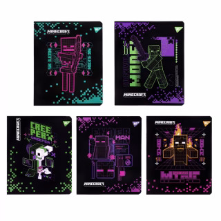 Зошит Yes Minecraft. Black 12 аркушів клітинка (767495)