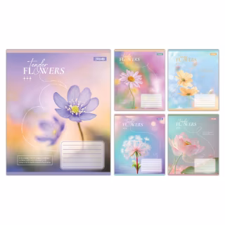 Тетрадь 1 вересня Tender Flowers А5 24 листов клетка (768076)