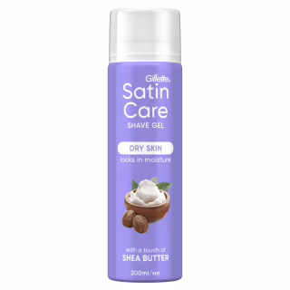 Гель для гоління Satin Care Shea Butter Silk Для сухої шкіри 200 мл (7702018012466)