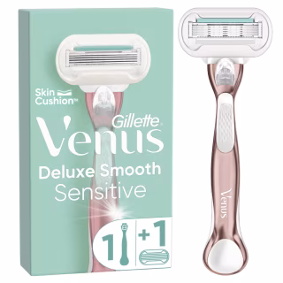 Бритва Gillette Venus Extra Smooth Sensitive RoseGold з 1 змінним картриджем (7702018517886)
