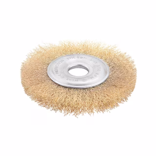 Щетка для электроинструмента Tolsen дисковая 125 мм х 22.2 мм, гофрированная проволока 0.3 мм (77527)