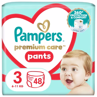 Підгузки Pampers Premium Care Pants Midi Розмір 3 (6-11 кг) 48 шт (8001090759795)