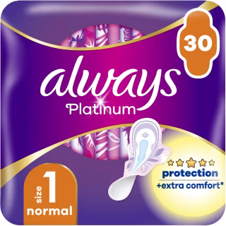 Гігієнічні прокладки Always Platinum Normal Розмір 1 30 шт. (8001841913803)