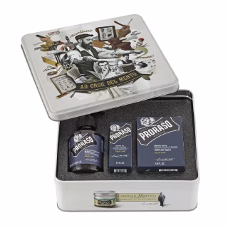 Набір косметики Proraso Azur Lime для догляду за бородою (8004395006915)