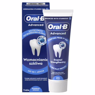 Зубна паста Oral-B Advanced Зміцнення емалі Виняткова свіжість 75 мл (8006530091008)