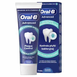 Зубна паста Oral-B Advanced Проти зубного нальоту з очищувальними кристалами 75 мл (8006530091084)