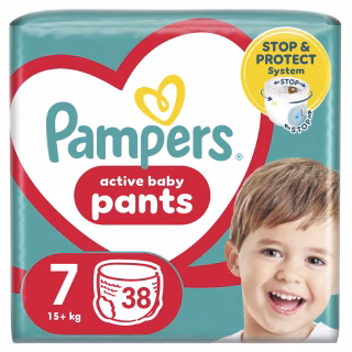 Підгузки Pampers трусики Pants Giant Plus Розмір 7 (15+ кг) 38 шт. (8006540069387)