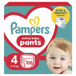 Підгузки Pampers трусики Maxi Pants Розмір 4 (9-15 кг) 108 шт (8006540069448)