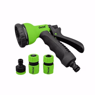 Пистолет для полива Gartner 8-позицийнный + адаптер на 1/2 ", 3/4 " ти 2 коннектора для (80075020)