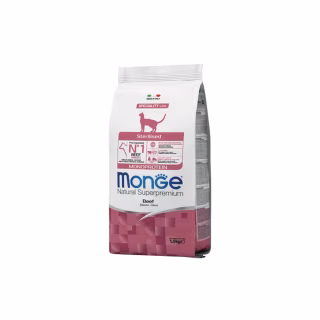 Сухой корм для кошек Monge Cat Sterilised с говядиной 1.5 кг (8009470005524)