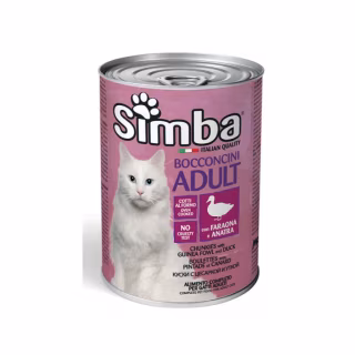 Консерви для котів Simba Cat Wet цесарка з качкою 415 г (8009470009515)