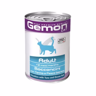 Консервы для кошек Gemon Cat Wet Adult тунец и океаническая рыба 415 г (8009470300742)
