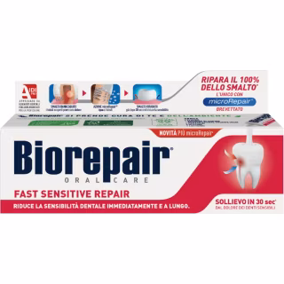 Зубна паста Biorepair Швидке позбавлення від чутливості 75 мл (8017331048443/8017331095416)