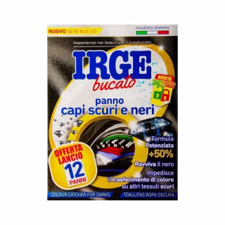 Салфетки для стирки Irge Ловушка для черных вещей 12 шт. (8021723033955)