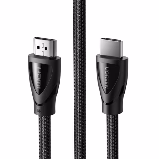 Кабель мультимедійний HDMI M to HDMI M 1.5m braided HD140 black Ugreen (80402)