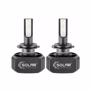 Автолампа SOLAR H7 LED 12/24V 40W 5000Lm 6000K, CSP1860 (8207)