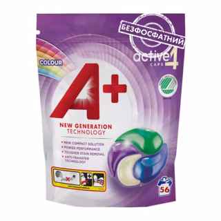 Капсули для прання A+ Color 4 в 1 56 шт. (8435495818328/8435495828785)