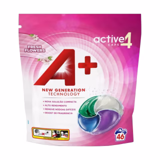 Капсули для прання A+ Fresh Flowers 4 в 1 46 шт. (8435495818441/8435495836278)