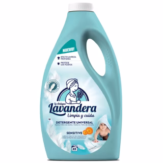 Гель для прання La Antigua Lavandera Sensitive для дитячої білизни 2.49 л (8435495829485)