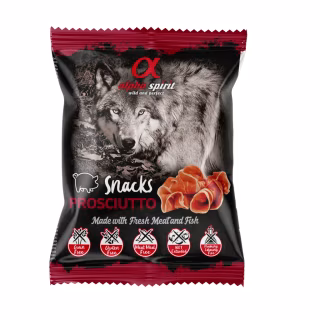 Лакомство для собак Alpha Spirit DOG Snacks Prosciutto полувлажные с прошуто, кубики 50 г (8436586310066)