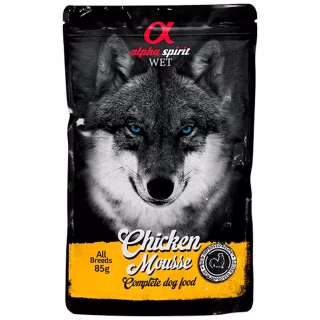 Влажный корм для собак Alpha Spirit старше 1 года с курицей 85 г (8436586311636)