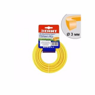 Жилка косильна Зеніт "Квадрат" 3,0 мм x 15 м (853019)