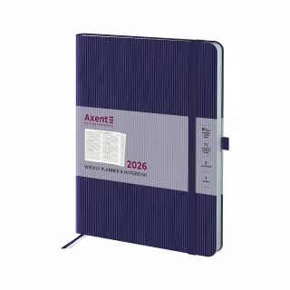 Еженедельник Axent датированный 2026 Grand Lines 195х255, синий (8531-26-02-A)