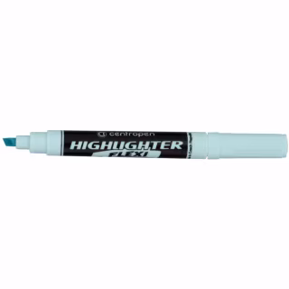 Маркер Centropen Fax Flexi Soft 1-4.6 мм пастельный Голубой (8542/916)